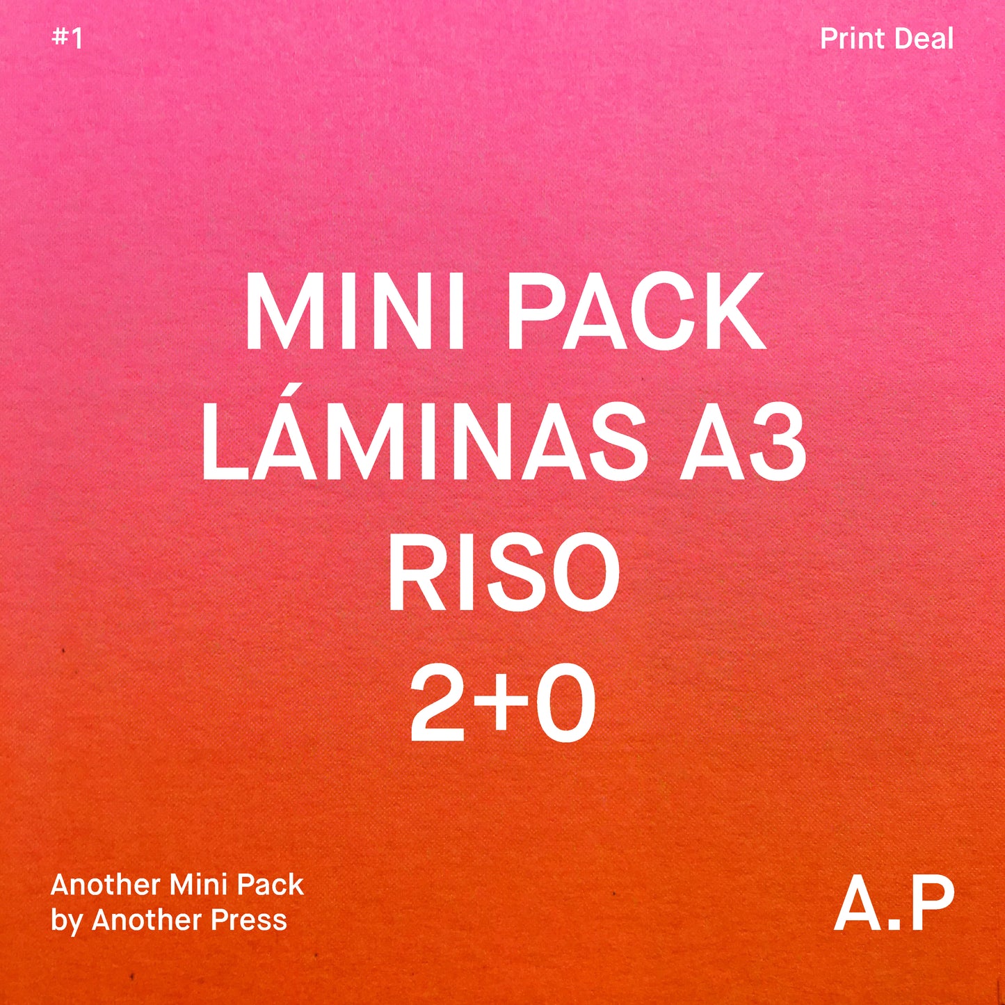 Mini Pack 50 Láminas A3 Riso, 2 tintas