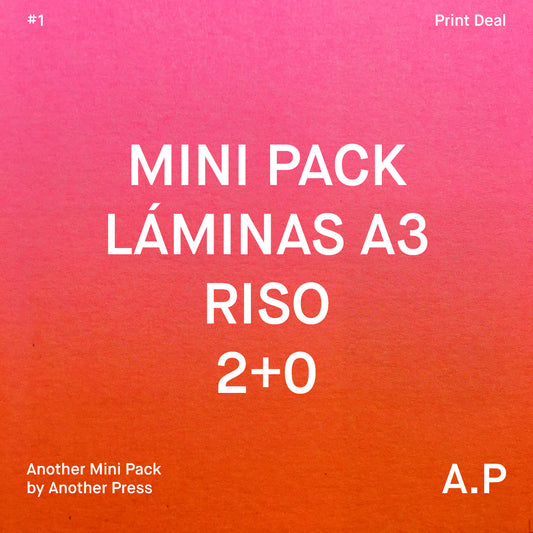 Mini Pack 50 Láminas A3 Riso, 2 tintas