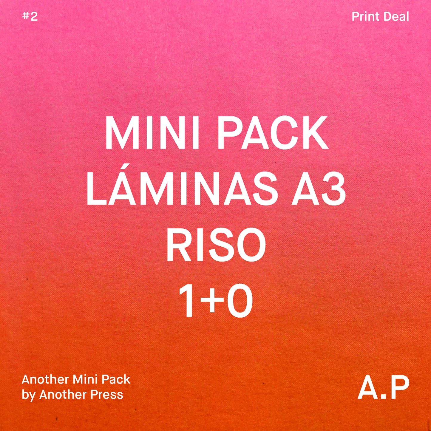 Mini Pack 50 Láminas A3 Riso, 1 tinta
